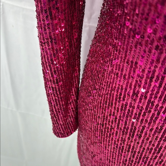 Eliza J Elegant Sequin Dress in Pink Size 4 - Picture 7 of 11